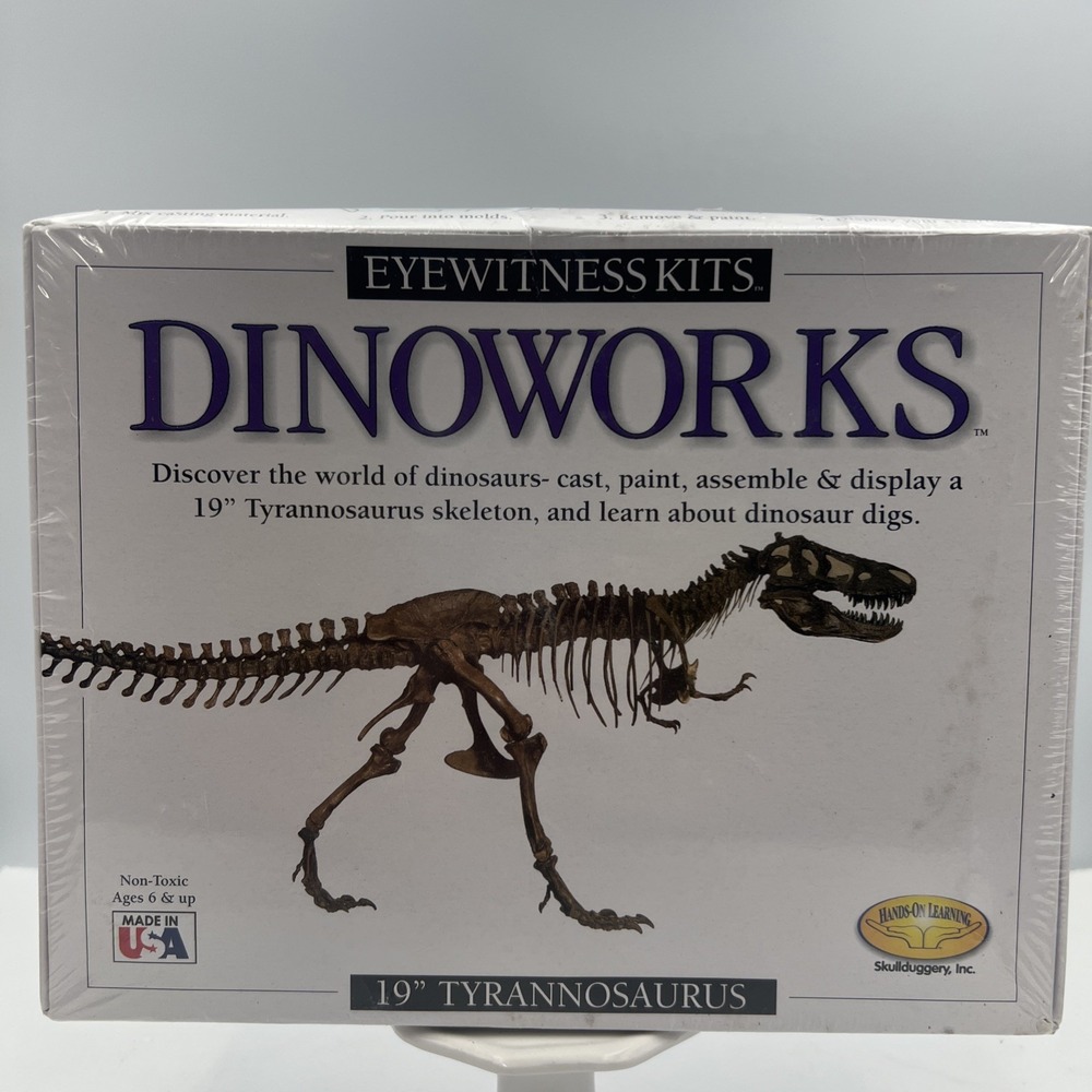 Dinoworks Tyrannosaurus 19"‎ Model Kit New Sealed Package Build It Dinosaur Toy